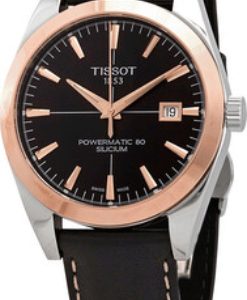 Tissot Herrklocka T927.407.46.051.00 T-Gold Svart/Läder Ø40 mm