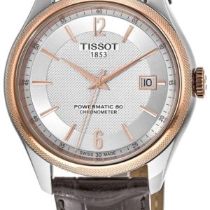 Tissot T-Classic Herrklocka T108.408.26.037.00 Silverfärgad/Läder