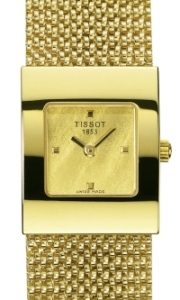 Tissot T-Gold Damklocka T73.3.321.21 Champagnefärgad/18 karat gult