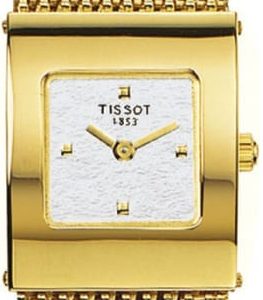 Tissot T-Gold Damklocka T73.3.321.31 Silverfärgad/18 karat gult guld