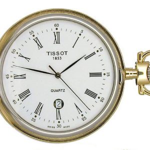 Tissot T83.8.553.13 T-Pocket Savonnette Quartz Vit Ø48.5 mm