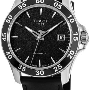 Tissot V8 Herrklocka T106.407.16.051.00 Svart/Läder Ø42.5 mm