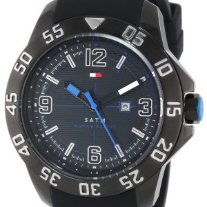 Tommy Hilfiger Cole Herrklocka 1790983 Svart/Gummi Ø46 mm