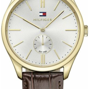 Tommy Hilfiger Curtis Herrklocka 1791170 Silverfärgad/Läder Ø44 mm