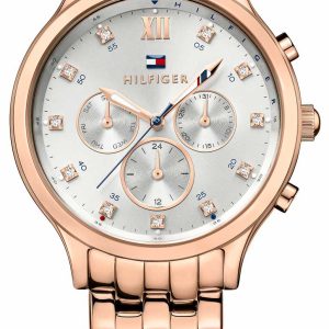 Tommy Hilfiger Damklocka 1781611 Amelia Silverfärgad/Roséguldstonat