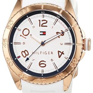 Tommy Hilfiger Damklocka 1781636 Lizzie Vit/Gummi Ø34 mm