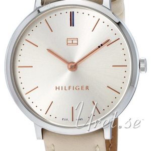 Tommy Hilfiger Damklocka 1781691 Ultra Slim Vit/Läder Ø36 mm