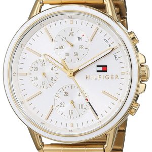 Tommy Hilfiger Damklocka 1781786 Sport Silverfärgad/Gulguldtonat