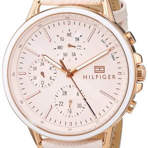 Tommy Hilfiger Damklocka 1781789 Sport Roséguldstonad/Läder Ø40 mm