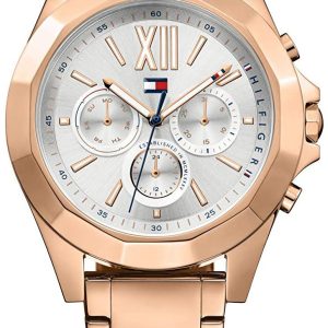 Tommy Hilfiger Damklocka 1781847 Silverfärgad/Roséguldstonat stål