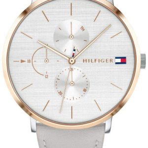 Tommy Hilfiger Damklocka 1781946 Silverfärgad/Läder Ø40 mm