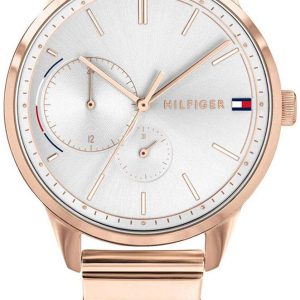 Tommy Hilfiger Damklocka 1782021 Silverfärgad/Roséguldstonat stål