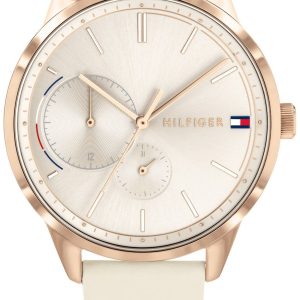 Tommy Hilfiger Damklocka 1782022 Silverfärgad/Läder Ø38 mm