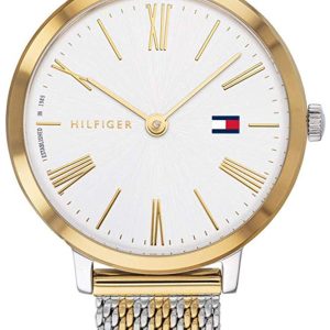 Tommy Hilfiger Damklocka 1782055 Vit/Gulguldtonat stål Ø28 mm