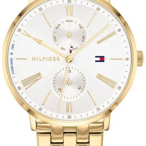 Tommy Hilfiger Damklocka 1782069 Silverfärgad/Gulguldtonat stål