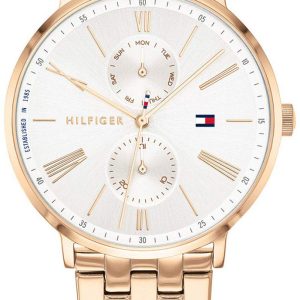 Tommy Hilfiger Damklocka 1782070 Silverfärgad/Roséguldstonat stål