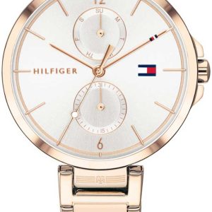 Tommy Hilfiger Damklocka 1782124 Vit/Roséguldstonat stål Ø36 mm