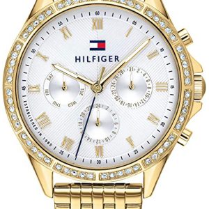 Tommy Hilfiger Damklocka 1782142 Vit/Gulguldtonat stål Ø38 mm