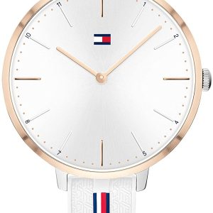 Tommy Hilfiger Damklocka 1782156 Silverfärgad/Gummi Ø38 mm