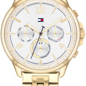 Tommy Hilfiger Damklocka 1782223 Harper Vit/Gulguldtonat stål Ø38 mm