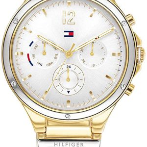 Tommy Hilfiger Damklocka 1782278 Silverfärgad/Gulguldtonat stål