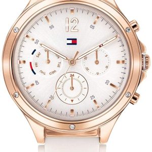 Tommy Hilfiger Damklocka 1782280 Vit/Roséguldstonat stål Ø38 mm