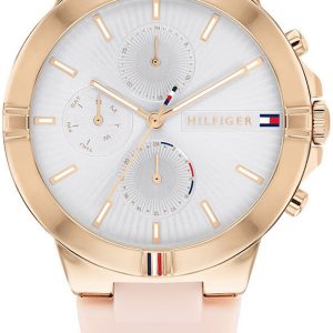 Tommy Hilfiger Damklocka 1782334 Talia Silverfärgad/Gummi Ø38 mm