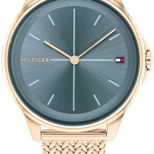 Tommy Hilfiger Damklocka 1782356 Delphine Blå/Roséguldstonat stål