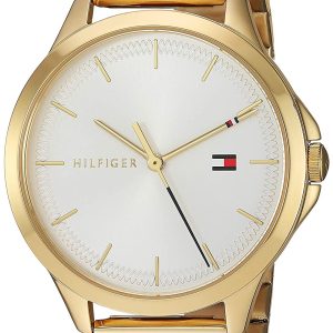 Tommy Hilfiger Dressed Up Damklocka 1782086 Vit/Gulguldtonat stål