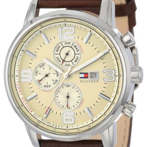 Tommy Hilfiger Gabe Herrklocka 1710337 Beige/Läder Ø44 mm