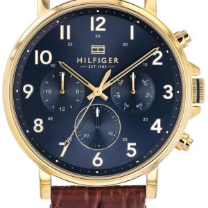 Tommy Hilfiger Herrklocka 1710380 Blå/Läder Ø46 mm