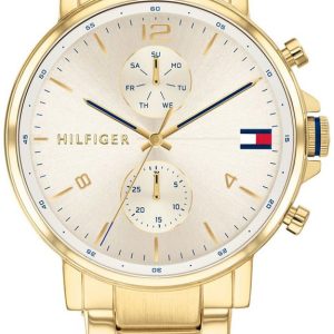 Tommy Hilfiger Herrklocka 1710415 Champagnefärgad/Gulguldtonat stål