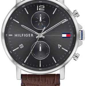 Tommy Hilfiger Herrklocka 1710416 Grå/Läder Ø44 mm