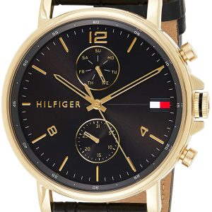 Tommy Hilfiger Herrklocka 1710417 Svart/Läder Ø44 mm