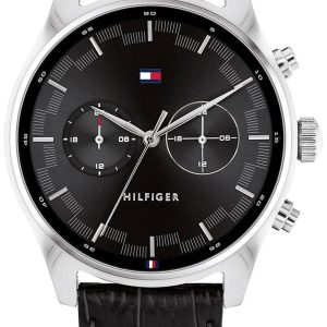 Tommy Hilfiger Herrklocka 1710424 Sawyer Svart/Läder Ø44 mm