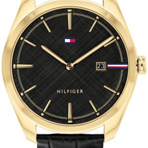 Tommy Hilfiger Herrklocka 1710428 Theo Svart/Läder Ø42 mm