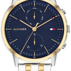 Tommy Hilfiger Herrklocka 1710432 Blå/Gulguldtonat stål Ø43 mm