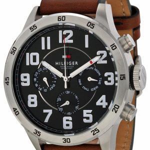 Tommy Hilfiger Herrklocka 1791049 Svart/Läder Ø46 mm