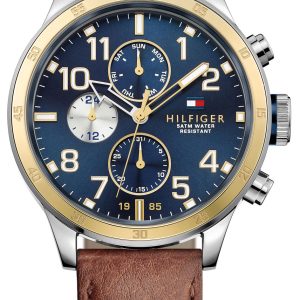 Tommy Hilfiger Herrklocka 1791137 Trent Blå/Läder Ø46 mm