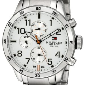 Tommy Hilfiger Herrklocka 1791140 Trent Vit/Stål Ø46 mm