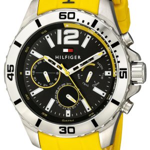 Tommy Hilfiger Herrklocka 1791144 Svart/Gummi Ø46 mm