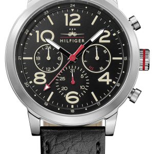 Tommy Hilfiger Herrklocka 1791232 Jake Svart/Läder Ø46 mm