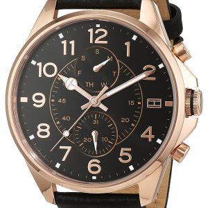 Tommy Hilfiger Herrklocka 1791273 Dean Svart/Läder Ø46 mm