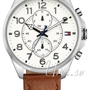 Tommy Hilfiger Herrklocka 1791274 Dean Vit/Läder Ø46.5 mm