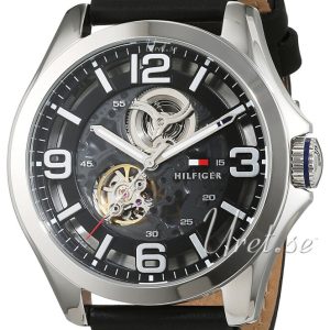 Tommy Hilfiger Herrklocka 1791279 Bruce Svart/Läder Ø44 mm