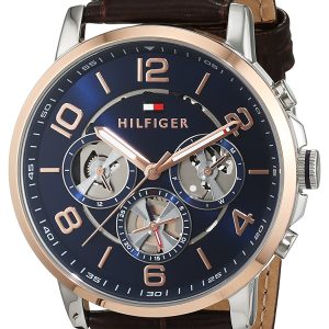 Tommy Hilfiger Herrklocka 1791290 Keagan Blå/Läder Ø44 mm