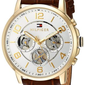 Tommy Hilfiger Herrklocka 1791291 Sport Silverfärgad/Läder Ø44 mm