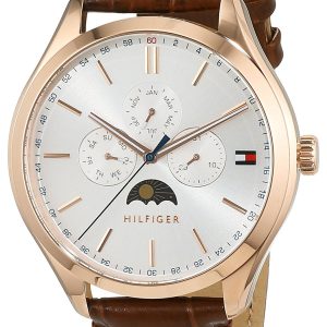 Tommy Hilfiger Herrklocka 1791306 Oliver Silverfärgad/Läder Ø42 mm