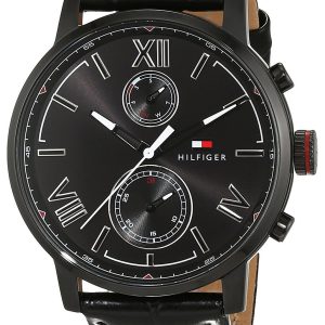 Tommy Hilfiger Herrklocka 1791310 Alden Svart/Läder Ø44 mm