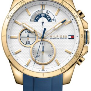 Tommy Hilfiger Herrklocka 1791353 Other Vit/Gummi Ø48 mm